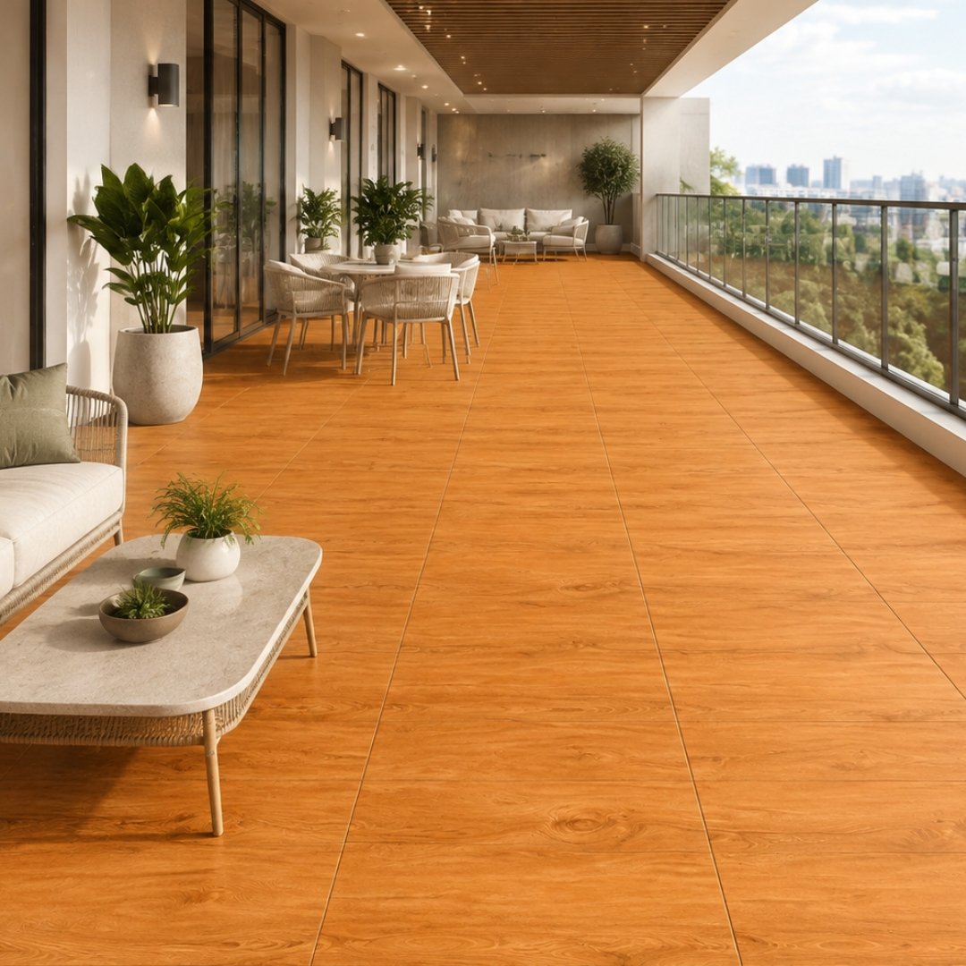 AL 5022 Wooden Tiles Balcony / Terrace - My Home Studio
